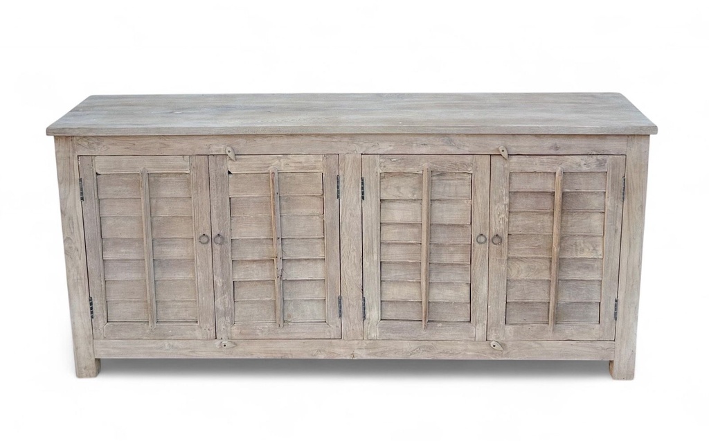Recmlaimed Wood Shutter Door Side Board 