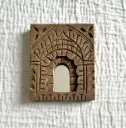 Handcrafted Temple Mirror | Wooden Arch Mirror | 3 Color Variants