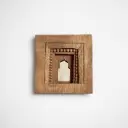Handcrafted Temple Mirror | Wooden Arch Mirror | 3 Color Variants 