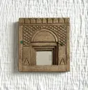 Handcrafted Temple Mirror | Wooden Arch Mirror | 3 Color Variants 