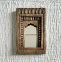 Handcrafted Temple Mirror | Wooden Arch Mirror | 3 Color Variants 