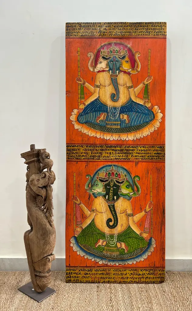 Vintage Wall Decor Painting Lord Ganesha