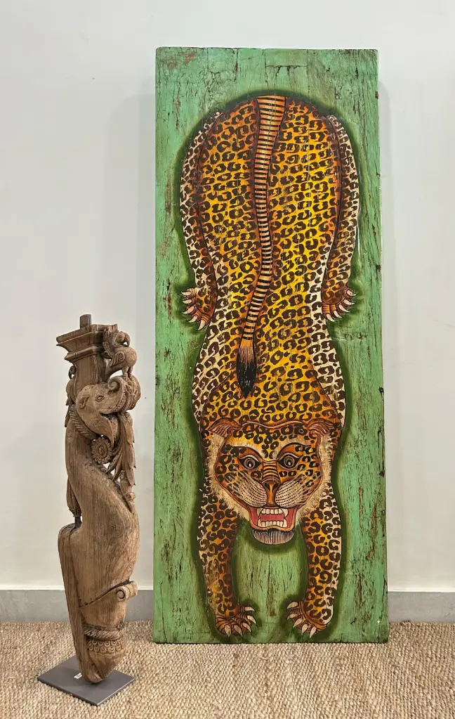 Antique Wooden Wall Décor Painting 