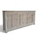 Recmlaimed Wood Shutter Door Side Board 
