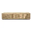 Solid Mango Wood Carved Side Board 