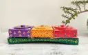 Hand Painted Wooden Dry Fruit Serving Tray