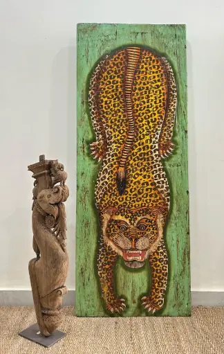 Antique Wooden Wall Décor Painting 