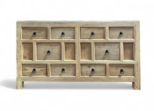 Reclaimed Wood Vintage Drawers Chest / Side Board