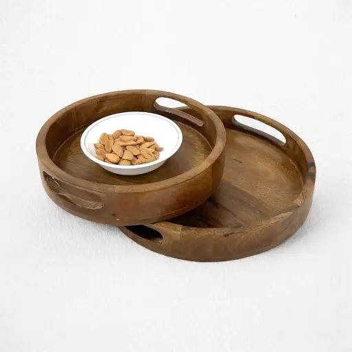 Solid Mango Wood Serving Tray 