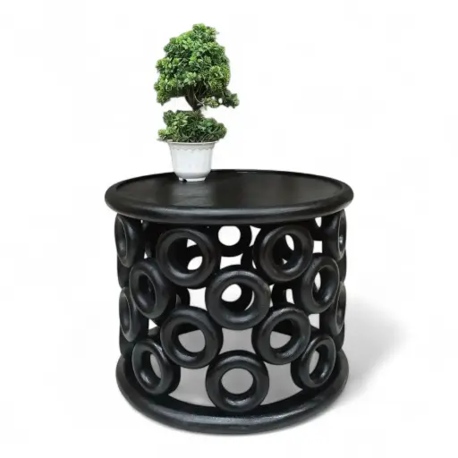 Solid Mango Round Coffee Table 